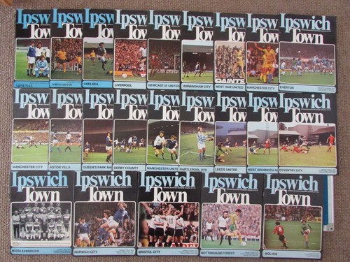 Ipswich town home programmes - town,