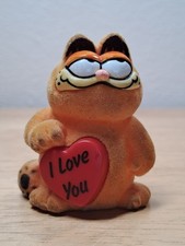 Vintage 1980s Garfield Flocked
