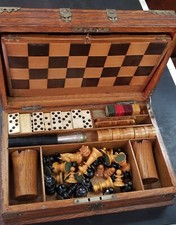 Antique Games Box / Vintage