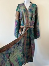 SILK Kimono Gown Robe Long