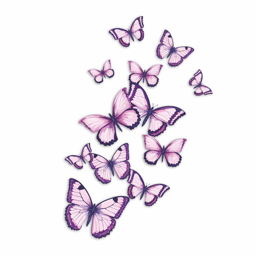 X12 lilac butterfly - x12, sticker