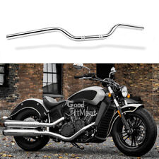 For Indian Scout 1000 1130 Bobber 1" 25mm Handlebars Tracker Drag Bars Chrome