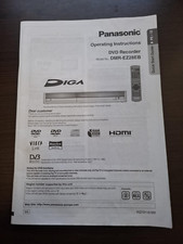 Panasonic Owner User Manual Guide Instruction for DVD Recorder DMR-EZ28EB