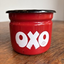 Vintage Enamel OXO Storage Tin