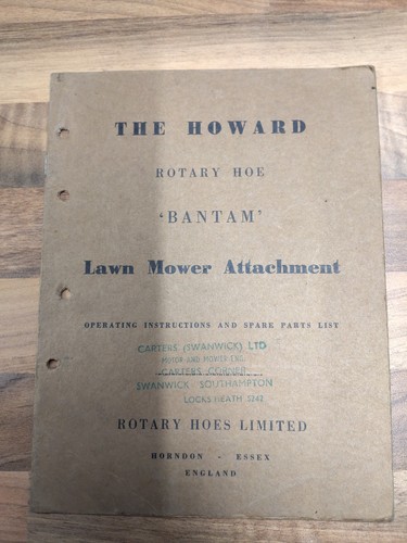 Howard bantam lawn mower - bantam,