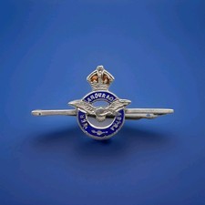 Sterling silver enamel raf - sterling, per