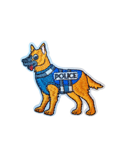 Police dog swat inspired iron - dog,