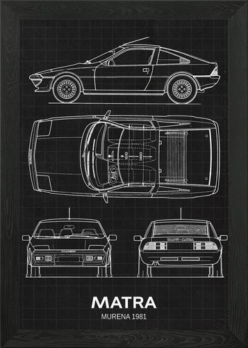 Matra murena 1981 framed - murena,