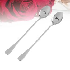  2 Pcs MR & MRS Stainless