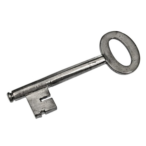 Antique key solid shaft - solid,