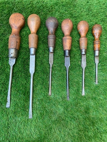 Vintage wooden screwdrivers - wooden,