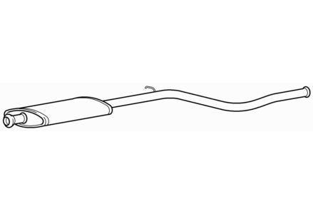 Centre exhaust middle silencer - exhaust,