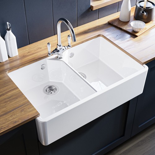 Double bowl undermount white - undermount,