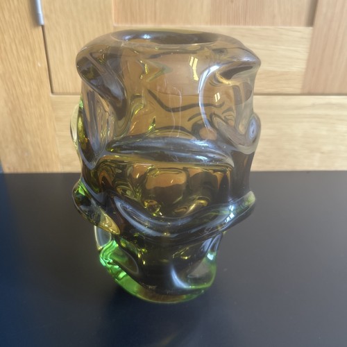 Skrdlovice green and amber - green,