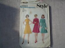 VINTAGE  DRESS  SEWING  PAPER  PATTERN style brand