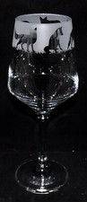 New 'FOX' Hand Etched Large Wine Glass with Gift Box - Unique Gift!