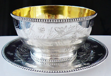 Cased Aesthetic Sterling Silver Communion Set, John Samuel Hunt, London 1863