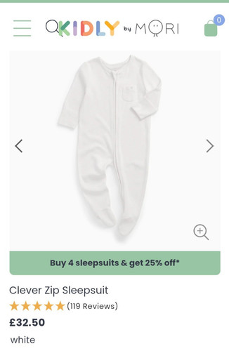 Mori sleepsuit newborn - mori,