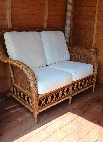 Seater wicker sofa and - wicker,