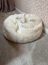 John Lewis Bean Bag XL Faux Fur Ivory (RRP £160)