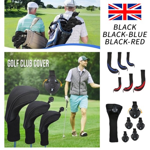 3pcs golf club head covers - 3pcs,