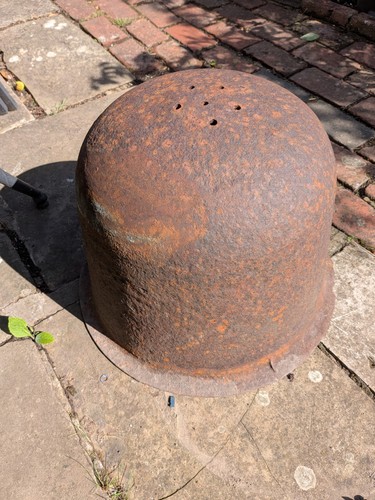 Steel bell cauldron planter - bell,