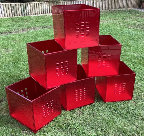 Ikea red lekman plastic - red,