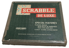 SCRABBLE DELUXE GAME : Vintage