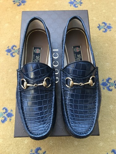 Gucci loafers crocodile shoes - gucci,