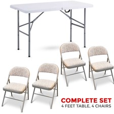 4FT Folding Table Foldable