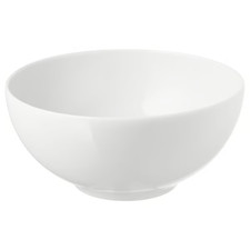 6x IKEA Bowl White Porcelain Microwave/Dishwasher Safe Everyday Serving Durable