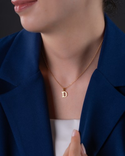 22ct gold initial pendant all - initial, pendant-all