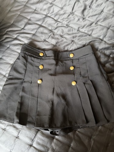 Zara black pleated - zara, gold