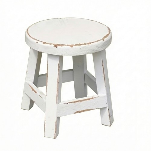 White wooden stool style - stool-style, plant