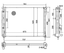 RADIATOR ENGINE COOLING FITS