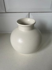 Poole Pottery England White Bulb Vase Matt Finish Excellent Condition