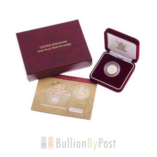 2002 gold proof half sovereign - 2002,