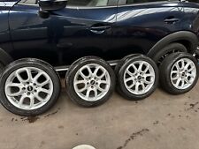mini cooper alloy wheels 195/55/16 with run flat tyres 