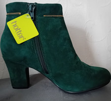 Green (Dark Teal),  Hotter Womens Vanity Ankle Boots - Size 5
