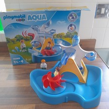 Playmobil 1.2.3 AQUA Baby Toddler Water Wheel Carousel Toy 18+ Months 70268