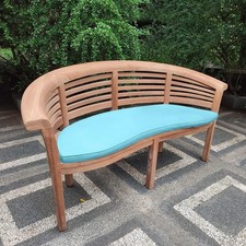 Teak Banana Garden Bench Extra