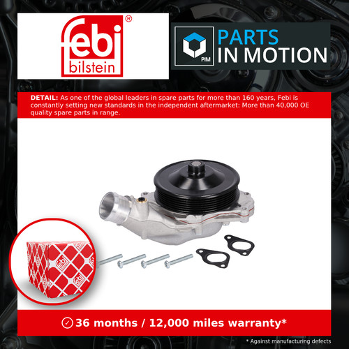 Water pump 184555 febi coolant - pump,