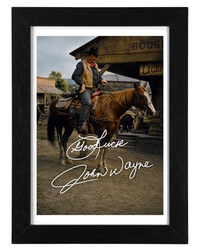 John wayne signed autograph - john,
