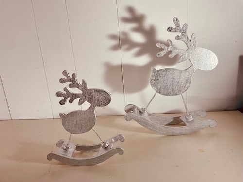 Wooden rocking reindeer - rocking, reindeer.