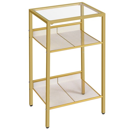 Gold side table tall - side,
