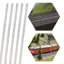 5pcs N Gauge Model Train Cupronickel Flex Track 50cm with Joiners Track Nails