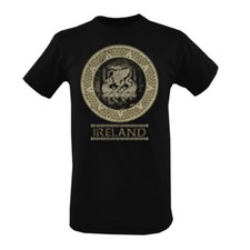 Black Ireland Celtic Design T-Shirt (S-XXXL)
