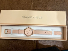BNIB Diamonique pink Leather