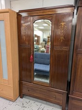 Vintage Brown Wardrobe with