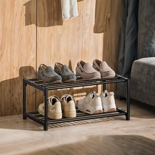 2 Tier Stackable Metal Shoe